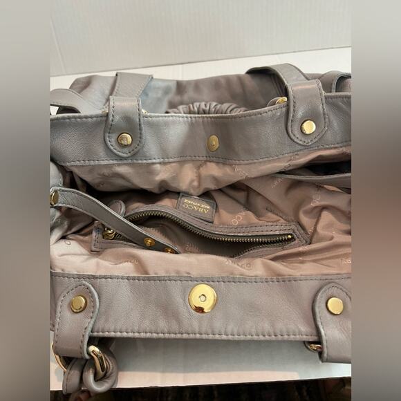 Abaco Paris 'Laguna' Bag Women’s Large Gray Soft Leather Shoulder Bag EUC - Picture 6 of 15